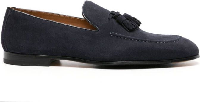 Doucal's Suède loafers met kwastje Blauw