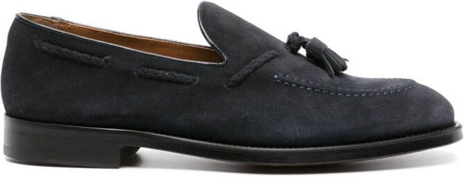 Doucal's Suède loafers met kwastje Blauw