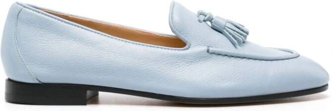 Doucal's tassel-detail leather loafers Blauw