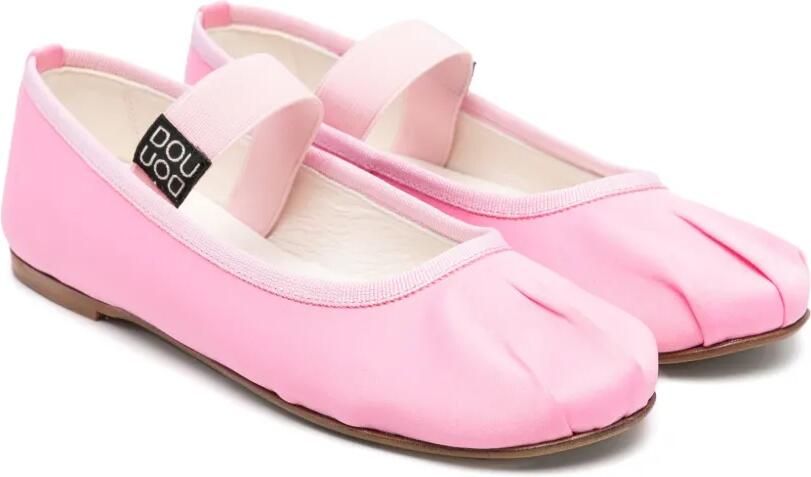 Douuod Kids Leren ballerina's Roze