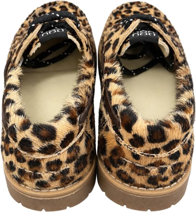 Douuod Kids Mocassins met luipaard-print en ponyhaarafwerking Beige - Foto 2