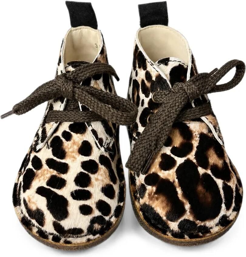 Douuod Kids Sneakers met luipaard-print en kalfshaar Bruin - Foto 2