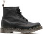 Dr. Martens Virginia leren laarzen Zwart - Thumbnail 1