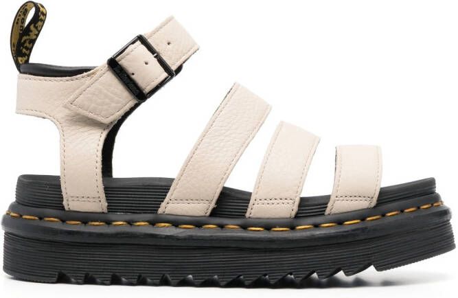 Dr. Martens Blaire sandalen met plateauzool Beige