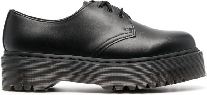 Dr. Martens Derby schoenen van imitatieleer Zwart