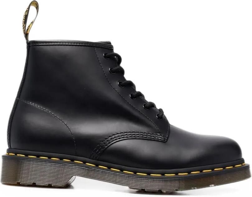 Dr. Martens 101 enkellaarzen van glad leer Zwart