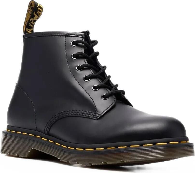 Dr. Martens 101 enkellaarzen van glad leer Zwart - Foto 3