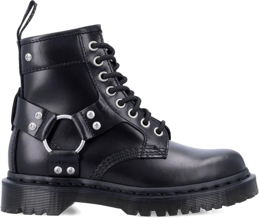 Dr. Martens 1460 Harness leren veterlaarzen Zwart