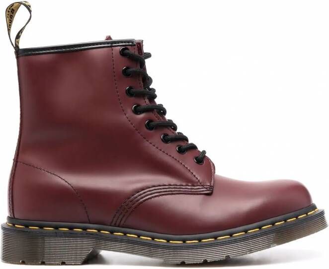 Dr. Martens 1460 leren veterlaarzen Rood