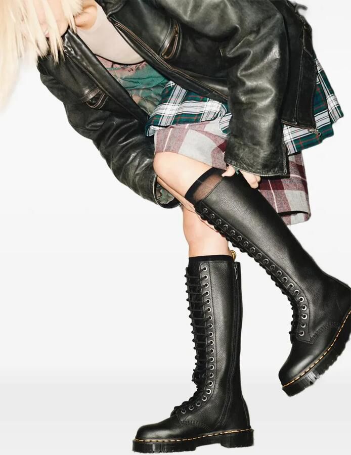 Dr. Martens 1B60 Bex Pisa knielaarzen met veters Zwart - Foto 2