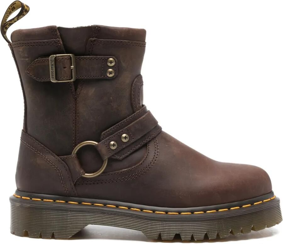 Dr. Martens 35mm laarzen met gespbandje Bruin