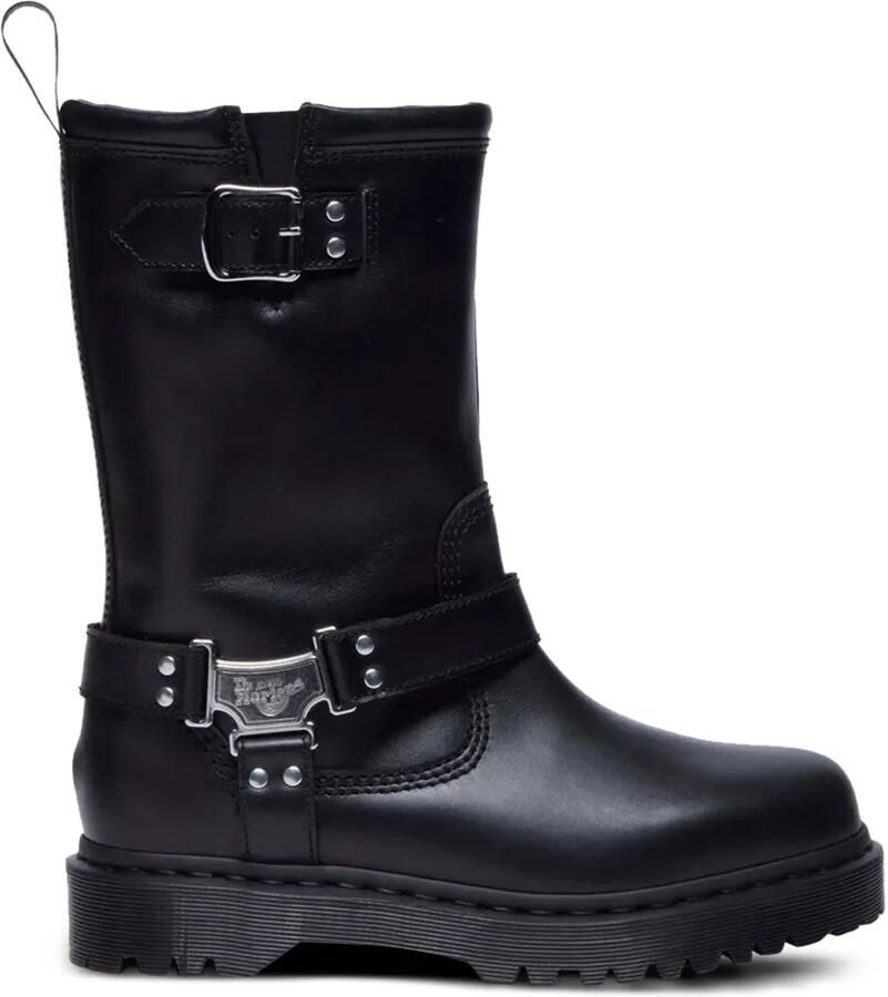 Dr. Martens Anistone Hi laarzen met plateauzool en gespbandje Zwart - Foto 2