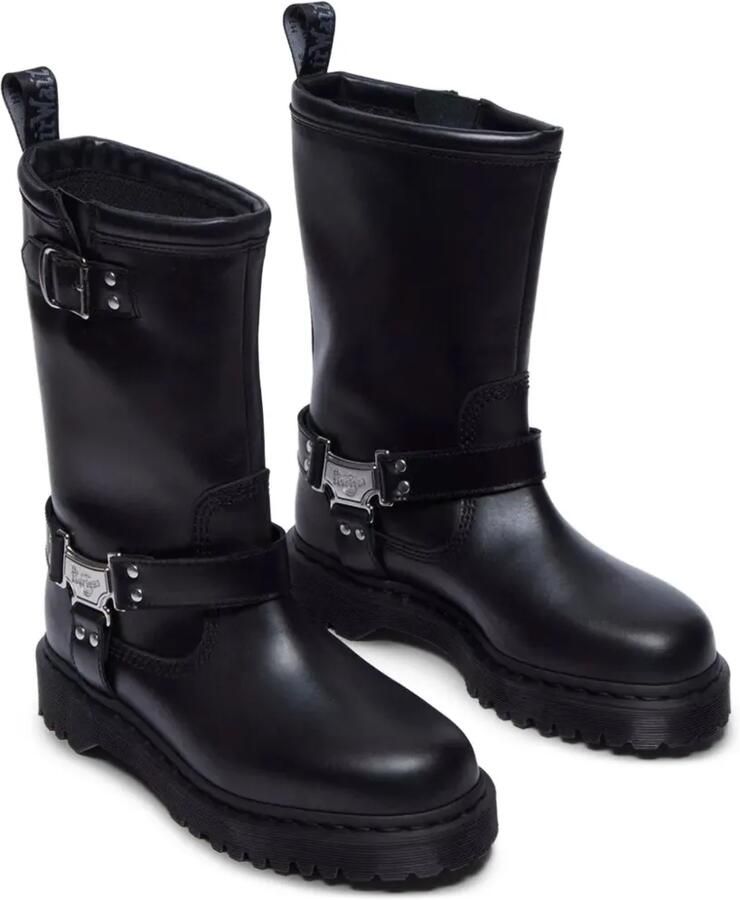 Dr. Martens Anistone Hi laarzen met plateauzool en gespbandje Zwart - Foto 3