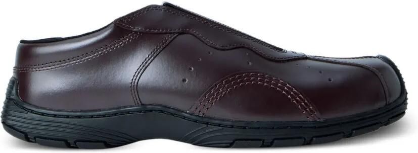Dr. Martens Aurix leren loafers met contrasterende stiksels Paars