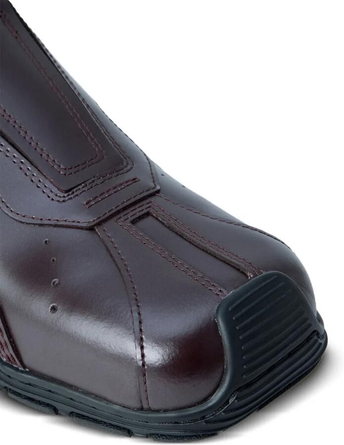 Dr. Martens Aurix leren loafers met contrasterende stiksels Paars - Foto 2