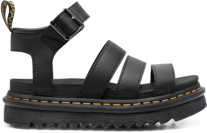 Dr. Martens Blair sandalen met open neus Zwart