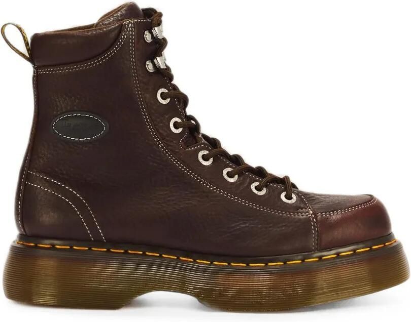 Dr. Martens Buzz 8-Eye leren laarzen Bruin