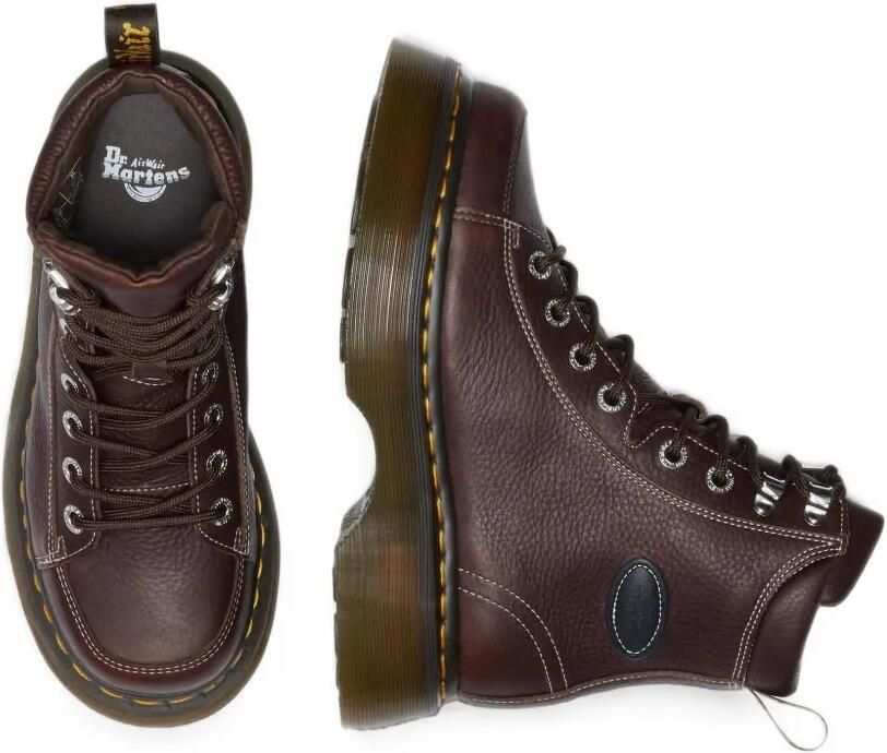 Dr. Martens Buzz 8-Eye leren laarzen Bruin - Foto 2