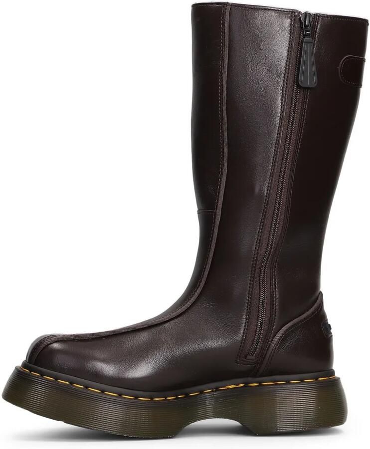 Dr. Martens Buzz Hi Gloss knielaarzen met gespdetail Bruin - Foto 3