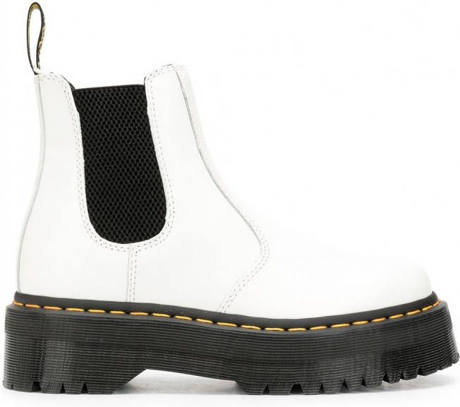 Dr. Martens Laarzen met elastisch zijvlak Wit - Foto 1