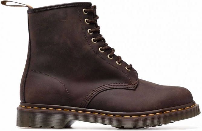 Dr. Martens Enkellaarzen met veters Bruin