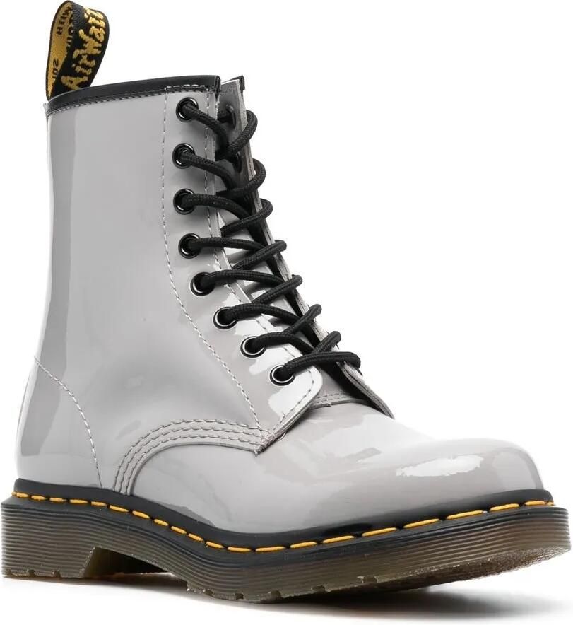 Dr. Martens Enkellaarzen met veters Grijs - Foto 3