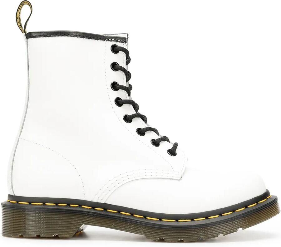 Dr. Martens Enkellaarzen met veters Wit