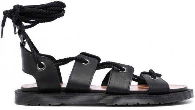 Dr. Martens Gladiator sandalen met veters Zwart Schoenen