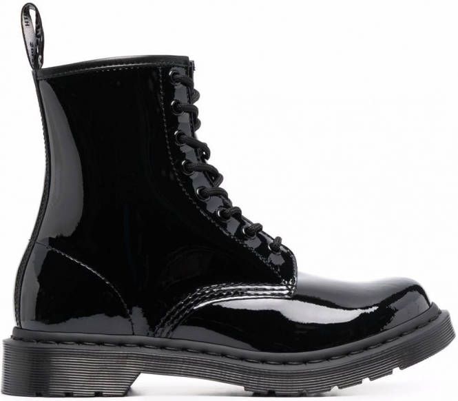 Dr. Martens Glanzende enkellaarzen Zwart