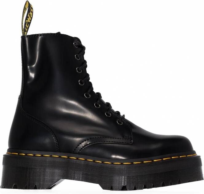 Dr. Martens Jadon enkellaarzen met plateauzool Zwart