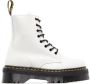 Dr. Martens Jadon laarzen met plateauzool Wit - Thumbnail 1