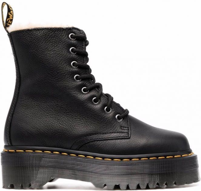 Dr. Martens Legerbroek met plateauzool Zwart