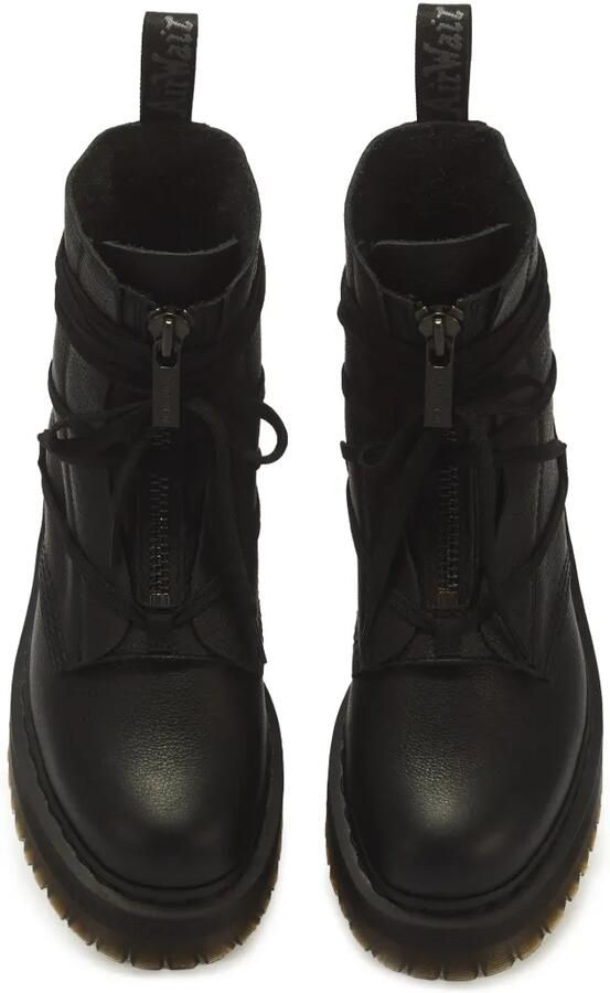 Dr. Martens Jarrick II kalfsleren veterlaarzen met rits Zwart - Foto 4