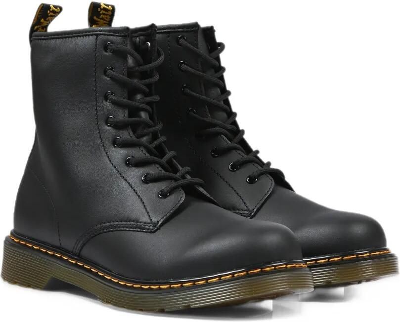 Dr. Martens Kids 1460 lace-up leather boots Zwart