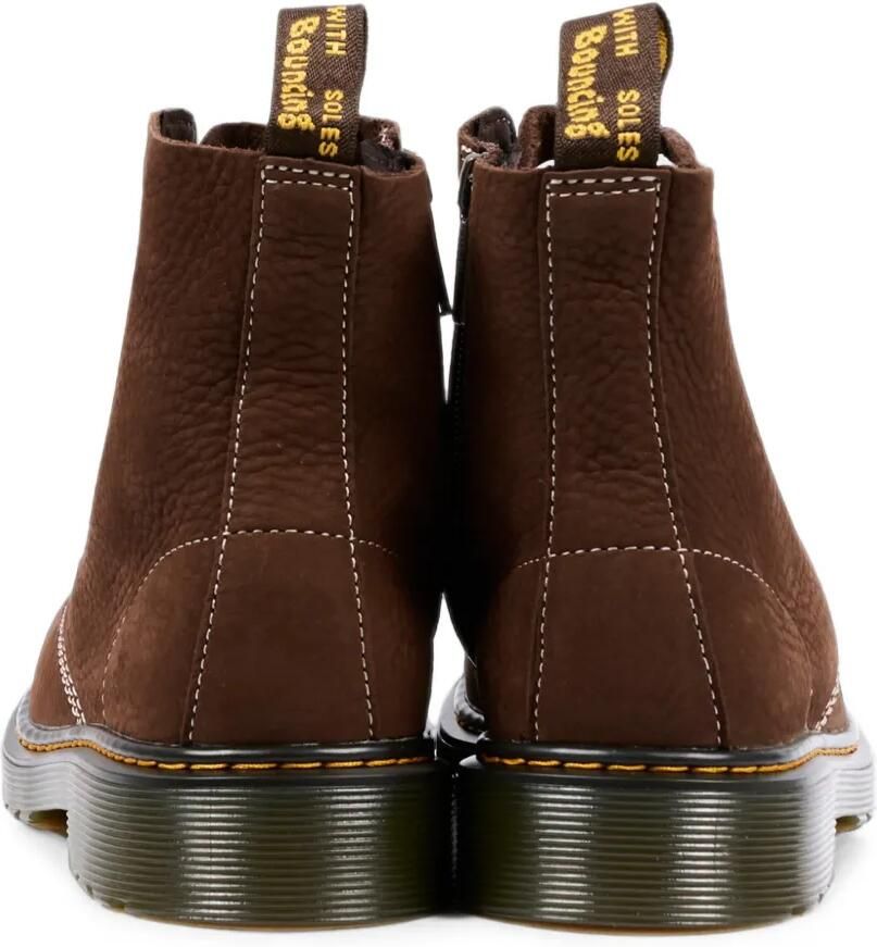 Dr. Martens Kids 1460 Pascal enkellaarzen van getrommeld nubuck Bruin - Foto 2