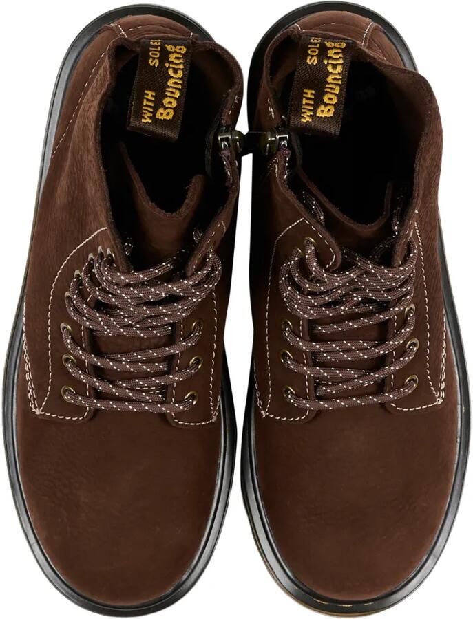 Dr. Martens Kids 1460 Pascal enkellaarzen van getrommeld nubuck Bruin - Foto 3
