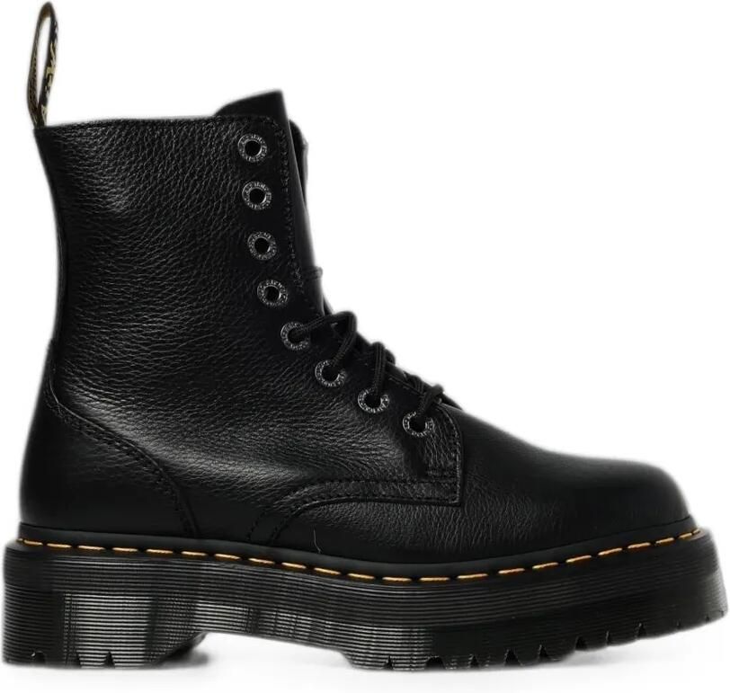 Dr. Martens Kids Enkellaarzen met plateauzool Zwart