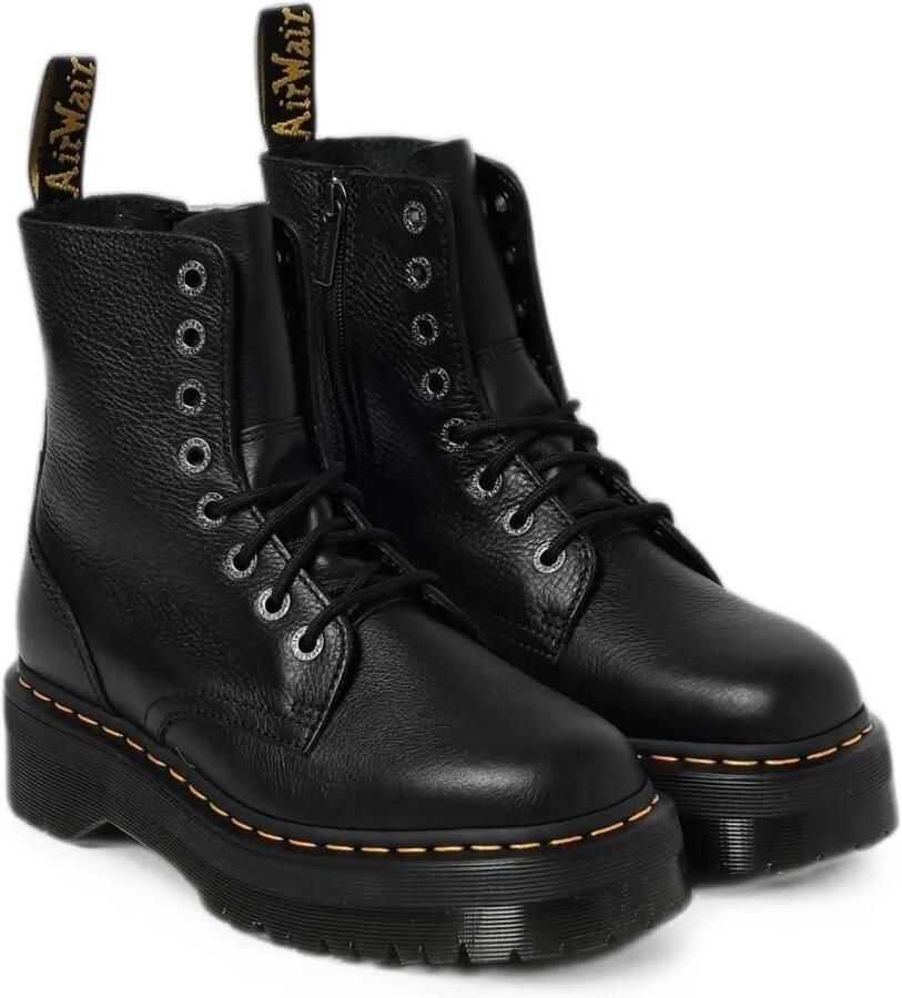 Dr. Martens Kids Enkellaarzen met plateauzool Zwart - Foto 2