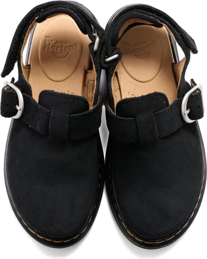 Dr. Martens Kids Jorgie leren muiltjes met gesp Zwart - Foto 2