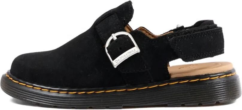 Dr. Martens Kids Jorgie leren muiltjes met gesp Zwart - Foto 4