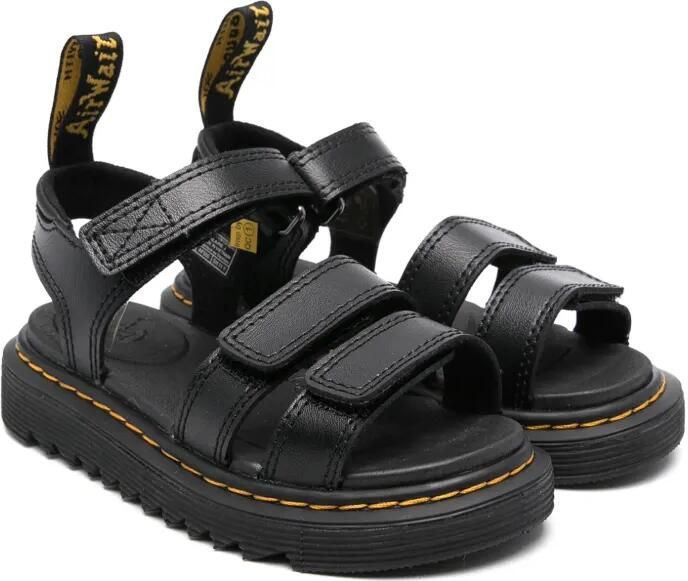 Dr. Martens Kids Klaire leren sandalen Zwart