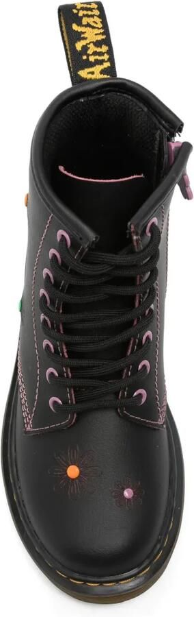 Dr. Martens Kids Laarzen met bloe print Zwart - Foto 4