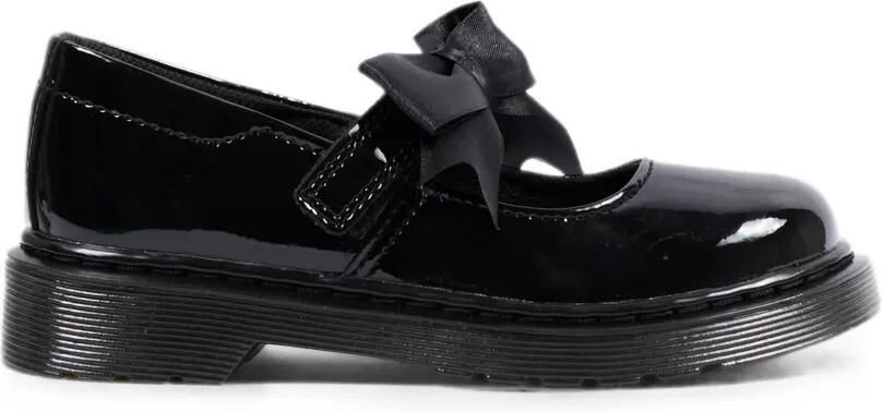 Dr. Martens Kids Maccy II lakleren ballerina's met strikdetail Zwart