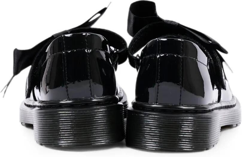 Dr. Martens Kids Maccy II lakleren ballerina's met strikdetail Zwart - Foto 3