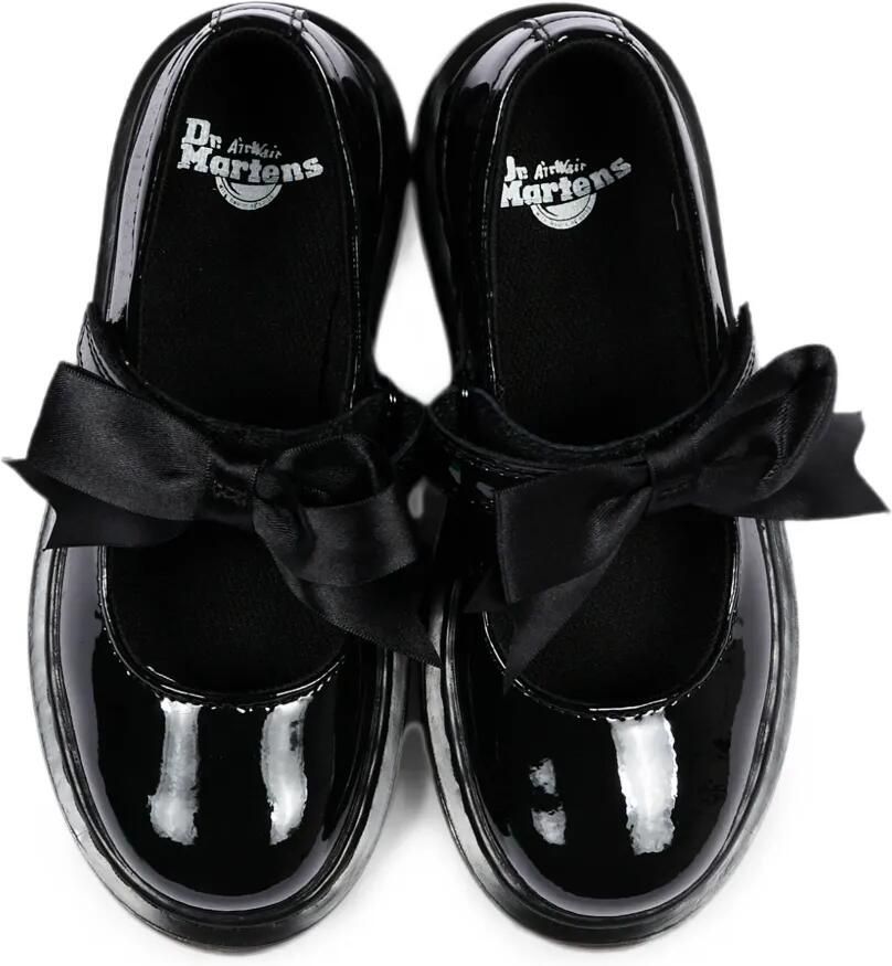 Dr. Martens Kids Maccy II lakleren ballerina's met strikdetail Zwart - Foto 2
