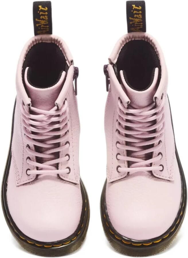 Dr. Martens Kids Virginia leren combat boots Roze - Foto 3