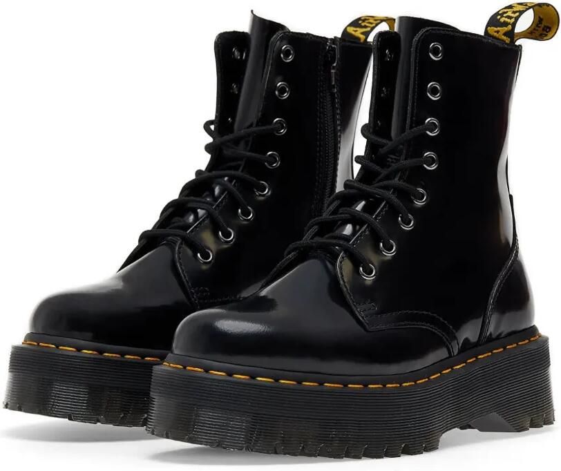 Dr. Martens Laarzen met plateauzool Zwart
