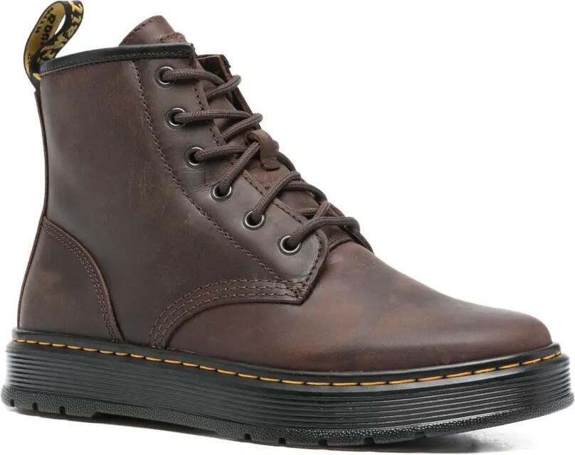 Dr. Martens Leren veterlaarzen Bruin - Foto 3