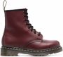 Dr. Martens Leren veterlaarzen Rood - Thumbnail 1