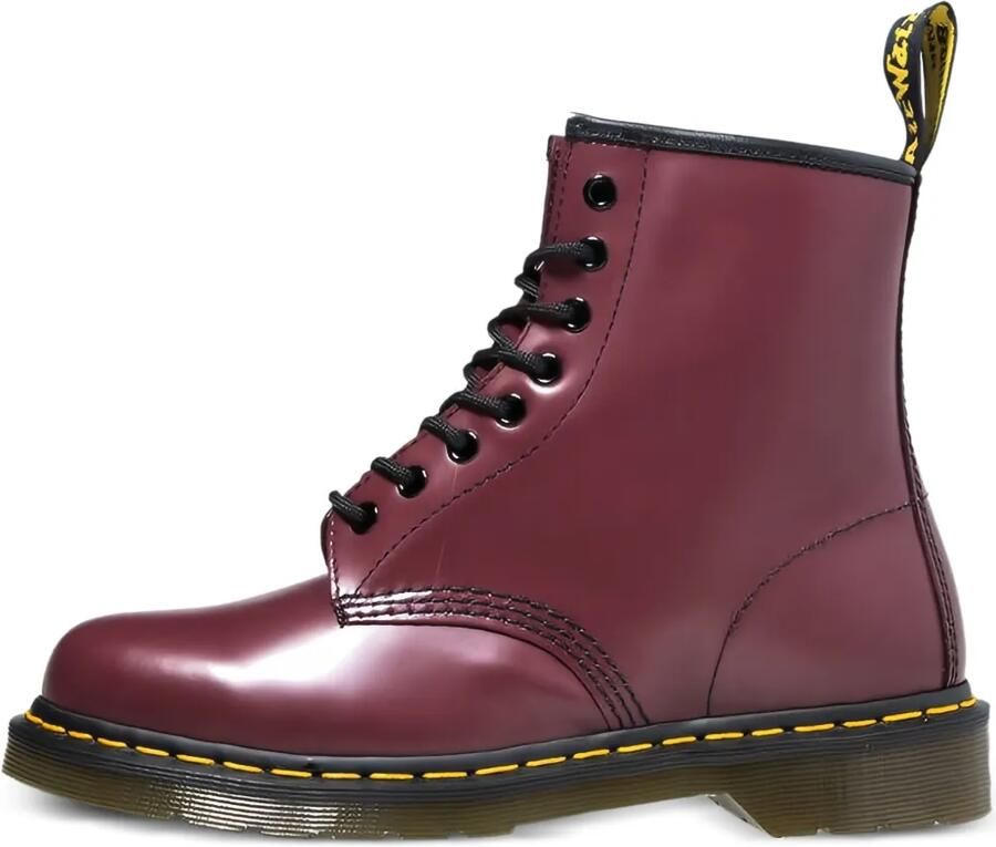 Dr. Martens Leren veterlaarzen Rood